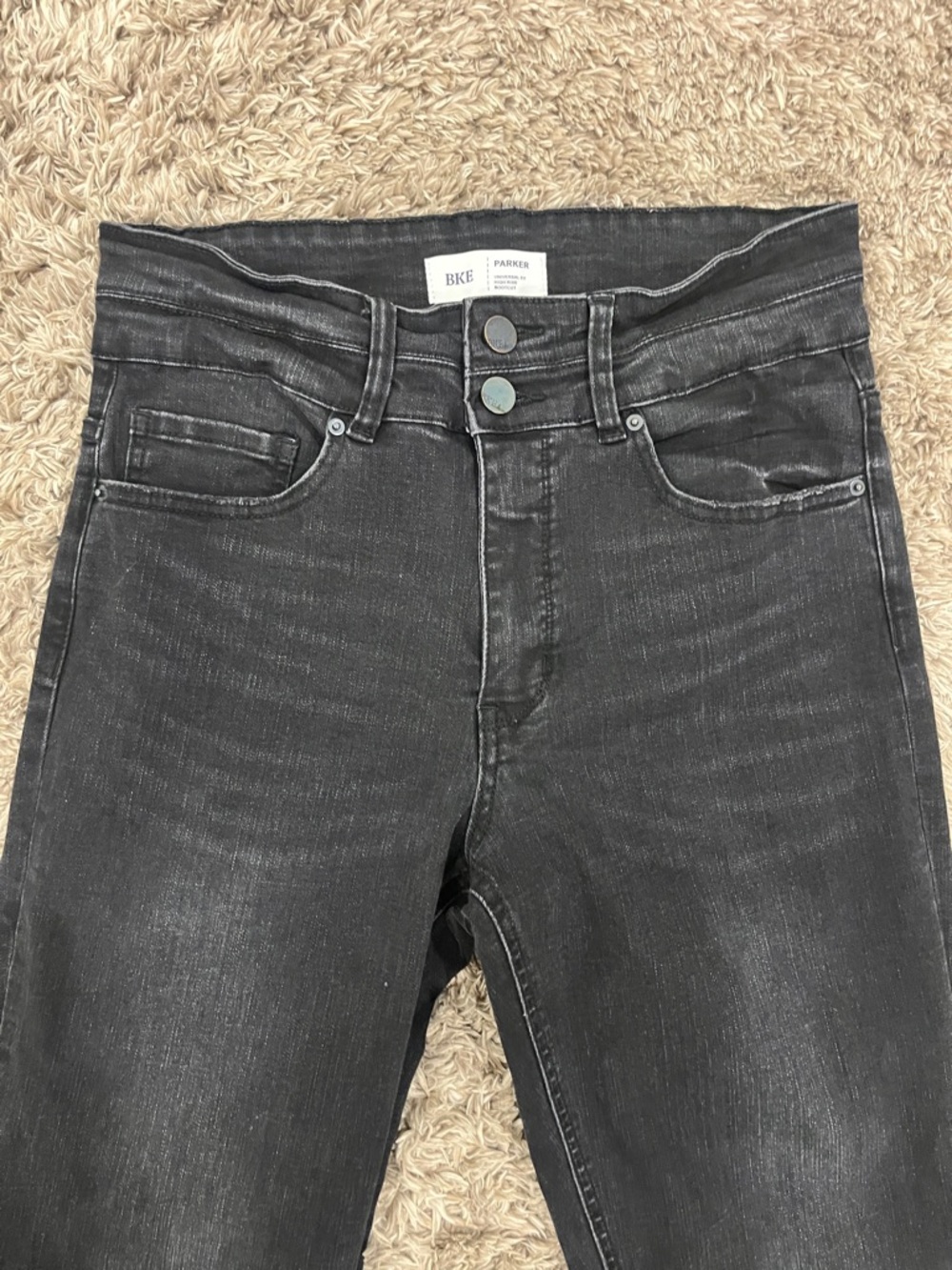 BKE Parker High-Rise Bootcut Jeans in Black Wash. 29 x 31.5 - Picture 3 of 6